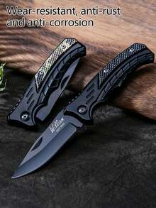 Customized Camping Folding Knife, Fruit Knife, Portable Pocket Knife Suitable For Outdoor Camping, Hunting, Survival, Men's Tool Gift - Style a - View 3
