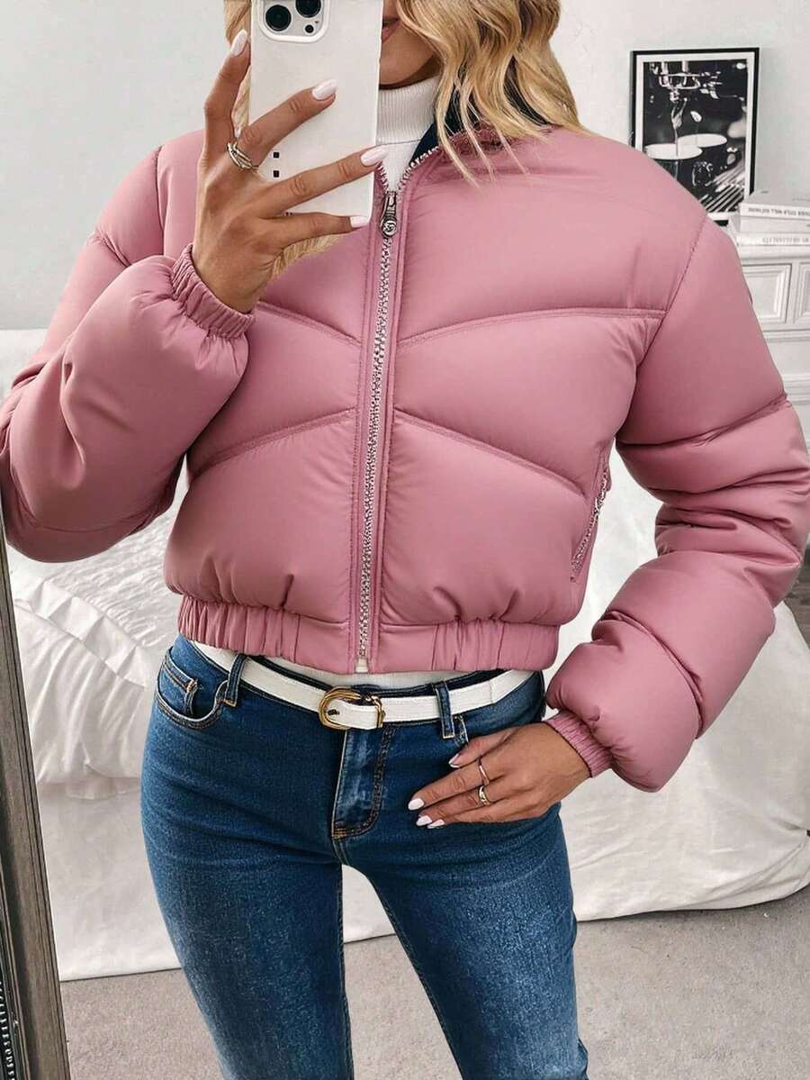 chaqueta abrigo chamarra para mujer - Morado - Ver 1