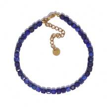 1 pieza Pulsera ajustable con cuentas cuadradas de piedra natural estilo bohemio para mujeres. Una opción de regalo maravillosa, perfecta para el uso diario durante todas las estaciones, y un accesorio versátil y esencial que brilla durante las salidas al aire libre y las sesiones de fotos, complementando sin esfuerzo cualquier atuendo.