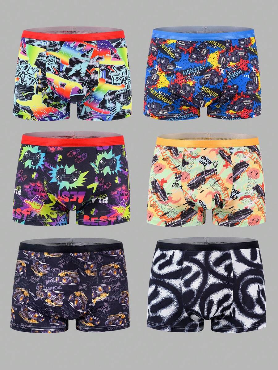 Paquetes 6/8 piezas calzoncillos Cómodos para Niños - Multicolor - Ver 1