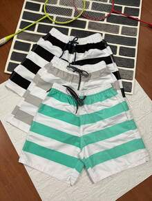 KIT 3 Bermuda Shorts Tactel Men With 3 Pockets Beachwear | Immediate Direct From The Factory - Green - View 2