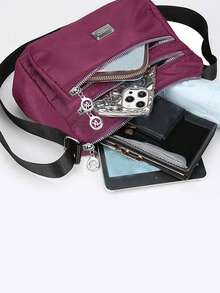 Canvas Crossbody Bag, Oxford Cloth Shoulder Bag, Large Capacity New Crossbody Bag, Shoulder Bag, Brand Crossbody Bag - Multicolor - View 2