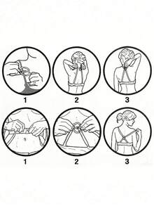 4pcs/2pcs Flower Shaped Bra Strap Clips, Invisible Anti-Slip Bra Strap Holders Women's Undergarment Accessories Invisible Slip-Proof Bra Strap Buckle For Lingerie - Crossback Straps, Transparent Buckle, Anti-Slip