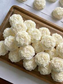 شمعة عطرية على شكل زهرة البيونيا ثلاثية الأبعاد، متوفرة بحجمين صغير/متوسط، رائحة منعشة + وظيفة ديكورية، مناسبة لديكور حفل الزفاف، هدايا عيد الحب واستخدام يومي في الغرف، مع رائحة زهرية طازجة طويلة الأمد، هدايا للنساء، هدايا، شموع معطرة، شموع