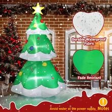 6.9 FT Lighted Christmas Inflatable Decoration, Inflatable Christmas Tree, Blow Up Yard Decorations With Built-In LED Lights For Holiday Party Front Yard Lawn Garden Decor
