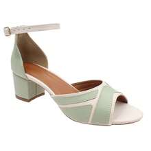 Bella Moça Women's Shoes Green Sandal With  Block - 綠色 - 查看 2