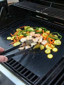 1/3/5 Pcs [Customizable & Reusable] Heat Resistant Baking Mat, Oven Liner, Grill Mat, Non-Stick Baking Pad