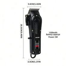 WEEME 1pc Men's Electric Hair Trimmer, 3 Color Options, Ultra Long Battery Life, USB Fast Charging, Comfortable Grip, Portable For Home Or Travel, Perfect Styling