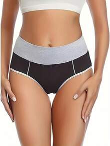 5PCS, Women's Cotton Underwear, High Waisted Elastic Triangle Pants, Soft And Breathable Shorts, Women's Full Coverage Sports Underwear, Women's Lingerie&Underwear,RANDOMLY PACKING - Nhiều màu - Xem 6