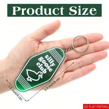 2D Flat 5pcs/Set Silly Goose Keychain, Cute Funny Keychain Bulk, Novelty Silly Goose Prank Gift, Vintage Hotel Gift, Unisex Backpack