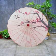Ancient-Style Floral Bamboo Umbrellas - Oil-Paper Sunshades, Flower Art Dance, Classical Party Umbrellas, Photography Clothing, Cosplay, And Travel Sunshades