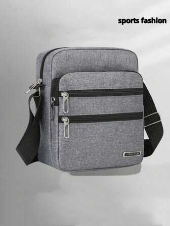 Men's Fashion Casual Large Capacity Multi-Compartment Shoulder Bag Streetwear