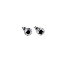 1 Set Men's Stainless Steel Earrings (14pcs/8pcs/1pc), Black And Silver Cubic Zirconia Stud Earrings, Hoop Earrings, Earrings For Men - Multicolor - View 16