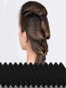 5/50/100/200 Pieces/Bag Minimalist Elastic Hair Bands, Black, Khaki, Randomly Mixed High Elastic Hair Bands, Fashionable And Changeable Minimalist Elegant Hair Accessories, Daily Use, High Elastic Seamless Hair Accessories. Hair 