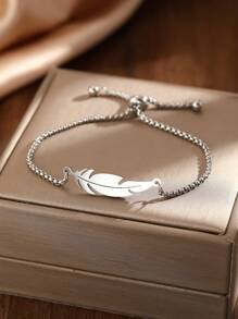 4pcs/Set Stainless Steel Simple Hip Hop Punk Style Chain Bracelet, Unisex, Suitable For Wearing At Music Festivals - Bracelet Set - View 11