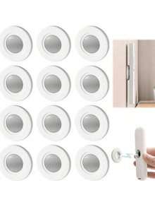 10-1件/組組合式遙控器收納架，磁吸隱形壁掛式，適用多種家用電器遙控器，插槽式收納，標本框設計，免釘無損掛飾，易安裝實用掛鉤 - 彩色 - 查看 6