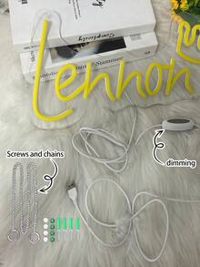 Custom Neon Sign, Customized LED Neon Light Name Sign, Room Decor, Personalized Wedding Neon Sign, Home Bedroom Decor, Birthday Holiday Gift, Party Shop Or Business Illuminated Sign - 12in-4letters - View 9