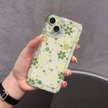 Fundas para Teléfono con Patrón de Flores Verdes Frescas para  16/ 16 Pro/ 16 Plus/ 16 Pro Max/ 15/15Plus/15Pro/15ProMax,  14/14Plus/14Pro/14ProMax,  13 /13Pro/13ProMax, 12/12Pro/12ProMax, 11/11/11Pro Max - Color mezclado 1-1174 - Ver 8