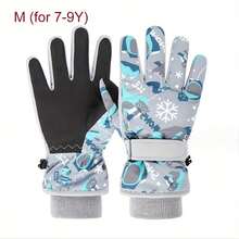 Children's Winter Ski Gloves, Boys' Warm Gloves Thermal Lined To Keep Warm And Play In The Snow, Suitable For Children 4-13 Years Old