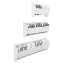 Length Wall Mounted Shoe Rack - Shoe Rack Drain And Moisture-Proof - White - View 7