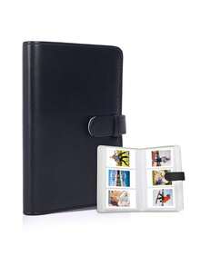 1PC 108Pockets 3-Inch PU Leather Photo Storage Album Suitable For Mini 12/11/9/8/7 3-Inch Albums, The Best Choice For Collecting Family Photos And Anniversary Photos - Multicolor - View 14