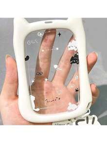 加厚防摔猫咪硅胶亚克力照片卡套钥匙扣学生证校园卡保护套返校用品 - Color - 查看 8