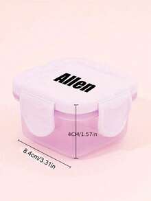 1 Peça Recipiente de Armazenamento de Petiscos Multicolorido Personalizado, Organizador de Doces e Nozes Arco-Íris, Suporte para Temperos e Geléia de Cozinha, Recipientes para Molho de Salada, Recipientes de Plástico para Molhos e Condimentos com Tampas para Lancheira, Suprimentos Escolares, Volta às Aulas, Ideal para Trabalho, Escola e Espaço Economizador Estiloso, Adorável, Personalizado Colorido - Multicolorido - Visão 4