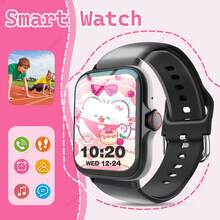 Children's Smart Watch With Wireless Calling, Message Reminders, Multi-Sport Mode, Shutter Control, Calculator, Calendar And Other Practical Functions, Silicone Strap, Is The Perfect Holiday Gift For Children - 彩色 - 查看 3