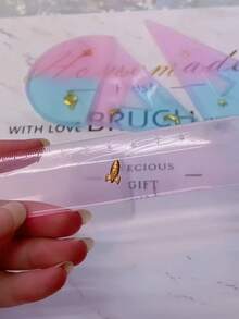 Kawaii Creative DIY Epoxy Resin Casting Mold Pen Shaped Ruler And Angular Gauge Shaped Resin Mold, Including Ruler And Angular Gauge DIY Epoxy Resin Casting Mold Process, DIY Resin Craft Production Kit - Used For Ballpoint Pens, Silicone Pen Molds, Red, Black And Blue Ballpoint Pen Cores, DIY Resin Casting Molds, Pen And Ruler Protractor Production