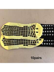 4 Pairs Men's Soccer Socks Anti Slip Non Slip Grip Pads For Football Basketball Sports Grip Socks - Multicolor - View 10