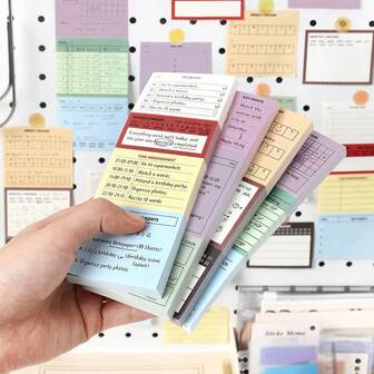 80 ark skrivbart anteckningsblock, livsanteckningsserie dagligt schema veckoplanerare att-göra-lista