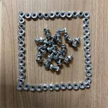 20/50 piezas Tuercas hexagonales con cabeza de cruz y ranura, plateadas en zinc blanco, adecuadas para automóviles, motocicletas y vehículos eléctricos