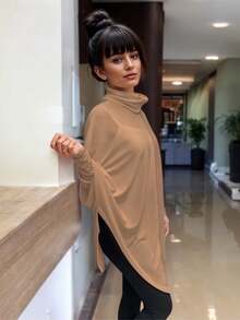 Plus Size Lightweight Cardigans - Beige - View 3
