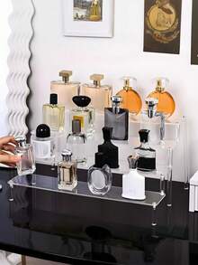 1 pieza Soporte de exhibición de acrílico de 3/2/1 niveles, soporte de almacenamiento y exhibición de perfumes y soporte multifuncional para cupcakes, soporte de exhibición de personajes, soporte para postres de fiesta para decoración y almacenamiento