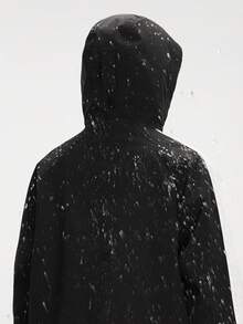 CAMEL CROWN Damska krótka kurtka narciarska 3 w 1 z blokami kolorów, zimowa kurtka podróżna - Phantom Black/Ciepła biel - Zobacz 3