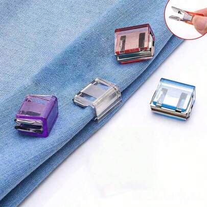 多功能隐形无缝裤腿缩短夹，防滑裤脚夹，定制服装的理想选择，适用于袖口、服装边缘、裤腿缩短、防滑、服装 - 书籍和窗帘固定