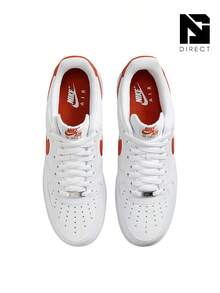 Nike Air Force 1 '07 Dragon Red – Men's  Lifestyle Sneakers – Shoes For Man-Vintage-Spring & Summer-Inspired Running Shoes, Shock-Absorbing Comfort, Gym To Streetwear Casual Wear-Mother's Day Gifts-Father's Day Gift–FJ4146 106 - White/White/Dragon Red - 查看 3