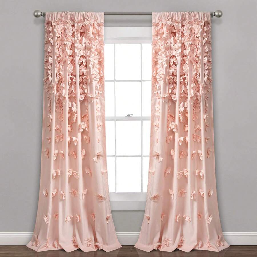 Decor Cortina Riley color marfil, 213 x 132 cm - Rubor - Ver 1
