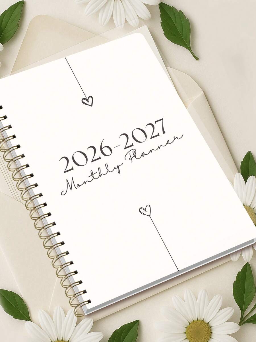 2026-2027 Academic Year Monthly Planner Notebook, Unisex Weekly/Monthly Calendar With Note-Taking Function, Office & Study Supplies, Perfect Gift - Multicolor - View 1