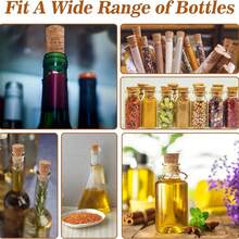 5/10 Pieces Small Cork Stoppers Mini Tapered Cork Plugs Glass Bottles Tops For DIY Craft Projects