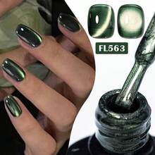 FOUR LILY 7ml 金色磁性猫眼凝胶指甲油 - 半永久可卸 UV LED 指甲油 - 彩色 - 查看 11