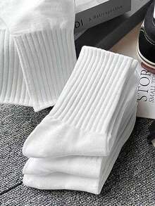 5/10 双男女通用运动休闲中筒袜，四季皆宜 - 彩色 - 查看 2