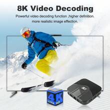 Android TV Box 4k, X96 Mini Android 11.0 Smart Box, Streaming Media Player, Amlogic S905W2 Quad Core RAM 1GB ROM 8GB, Dual 2.4G/5.8G WiFi, HDR+ Smart Home Box para TV con control remoto de TV - Negro - Ver 6