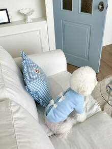 1pc Autumn/Winter Fashion Bow Pet Dog/Cat Warm Clothes, Suitable For Teddy, Poodle, Bichon Frise, Small Dogs & Puppies, Fleece Sweatshirt - Multicolor - View 25