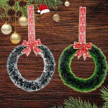 Christmas Wreath For Front Door Creative Snowy Vine Hanging Decorations For Home Office Party Celebrations