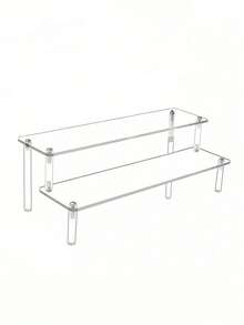 1 pieza Soporte de exhibición de acrílico de 3/2/1 niveles, soporte de almacenamiento y exhibición de perfumes y soporte multifuncional para cupcakes, soporte de exhibición de personajes, soporte para postres de fiesta para decoración y almacenamiento