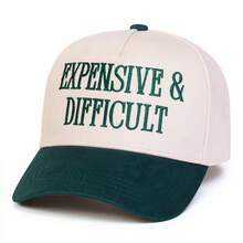 Women's Expensive & Difficult Trucker Hat Personalized Letter Embroidered Baseball Cap Street Fashion Casual Hat Spring And Autumn Travel Seaside Vacation,10 Suitable Scenes