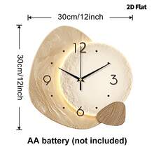 1 buc Ceas de perete decorativ modern, minimalist, artistic și creativ, mișcare cu cuarț super silențioasă, fără ticăit, potrivit pentru decorarea camerei, decorarea casei, decorarea camerei de zi, decorarea peretelui dormitorului, decorarea peretelui