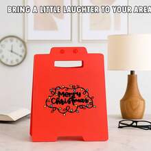 Merry Christmas Alphabet Pattern Table Decorative Ornament