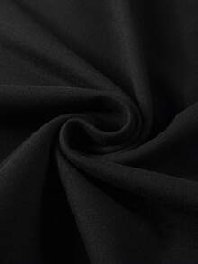 Camiseta de manga corta minimalista casual para hombres con estampado de avión - Negro - Ver 5